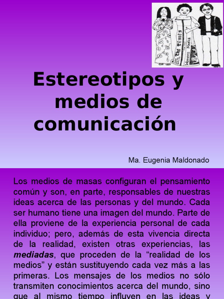estereotipos de género Estereotipos Discriminación