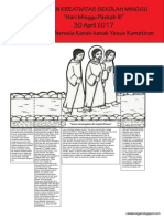 Bahan Kreativitas Sekolah Minggu 30 April 2017 PIA ST - Theresia Kanak-Kanak Yesus Kumetiran