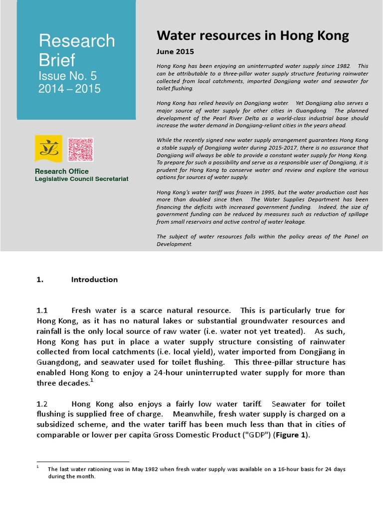 HK water Water Resources Water Supply