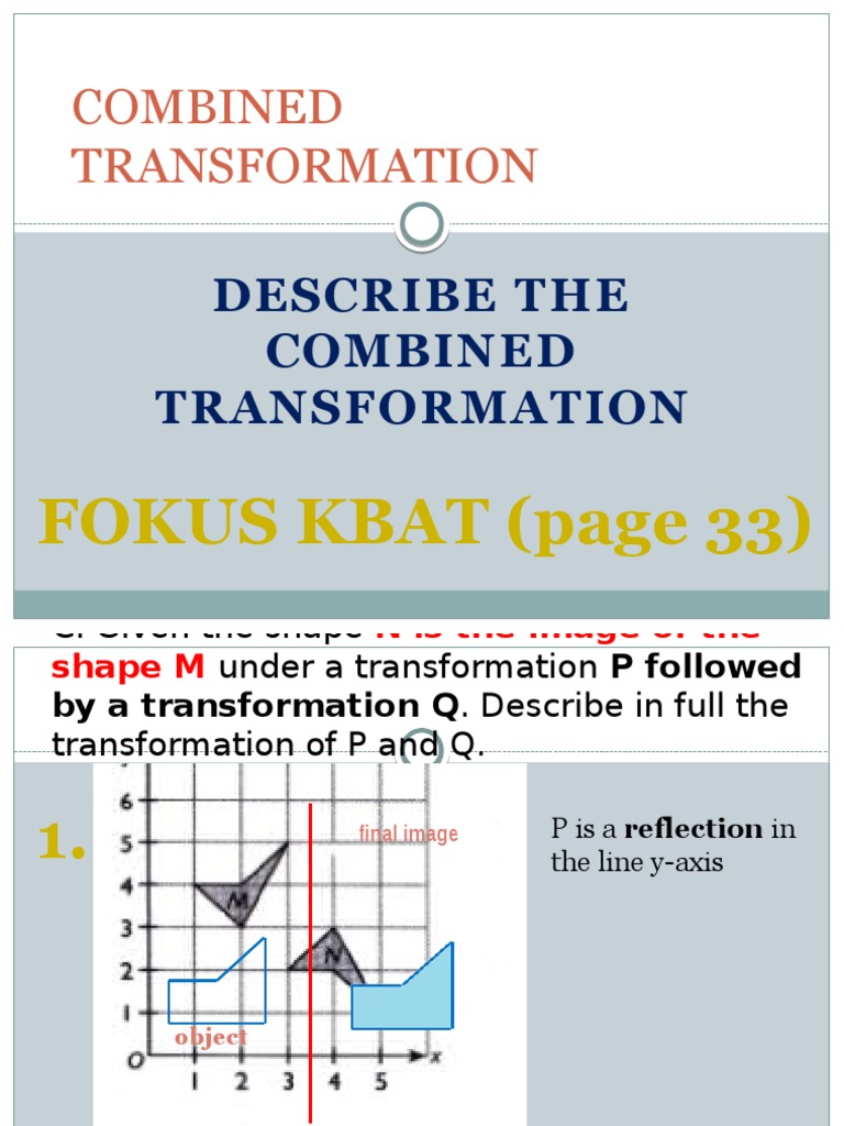 Combined Transformations Explained | PDF
