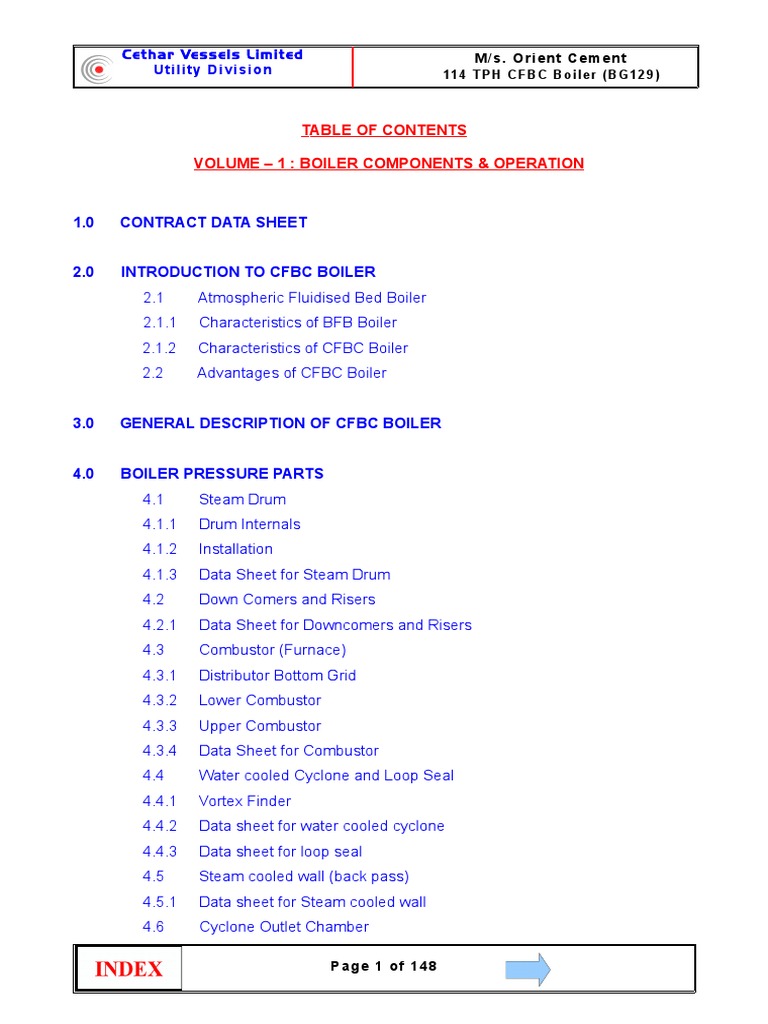 CFBC Boiler Operation Manual | PDF | Boiler | Fluidization