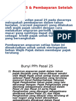 Pasal 25 Dan PPH Terutang