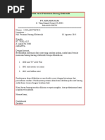 Download Contoh Surat Pemesanan Barang Elektronik by Devid Purwanto SN346273275 doc pdf