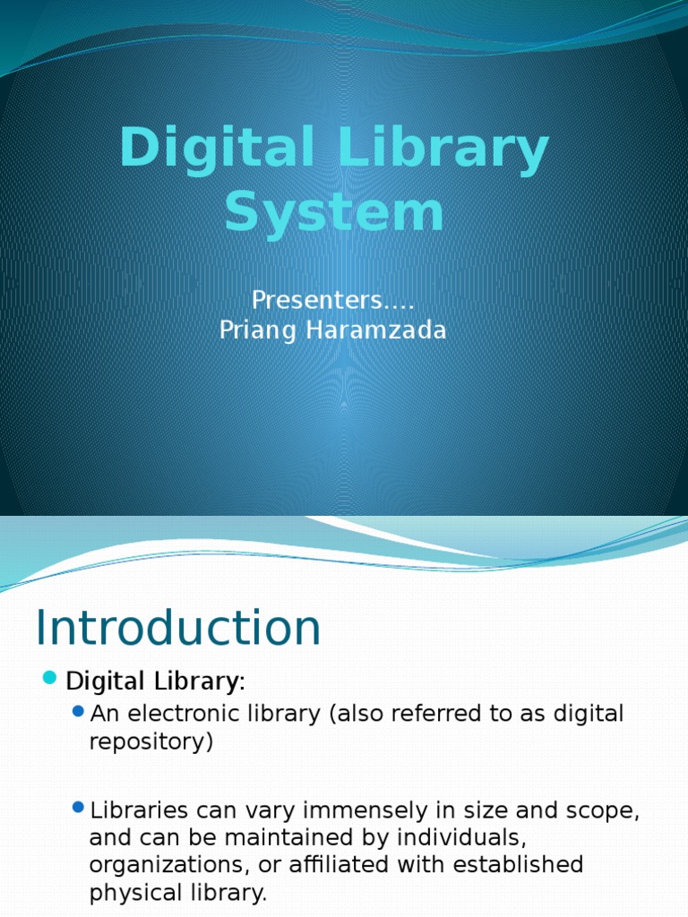 Digital Library System | PDF | Digital Library | Domain Name System