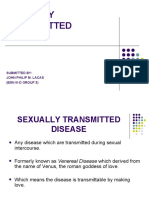 Sexually Transmitted Disease: Submitted By: John Philip M. Lacas (BSN Iii-D Group 3)