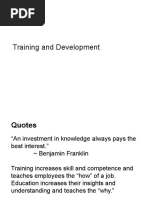 Training and Development