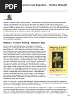 Tendon Exercises Alexander Zass Samson Iron | PDF | Arm | Skeletal Muscle