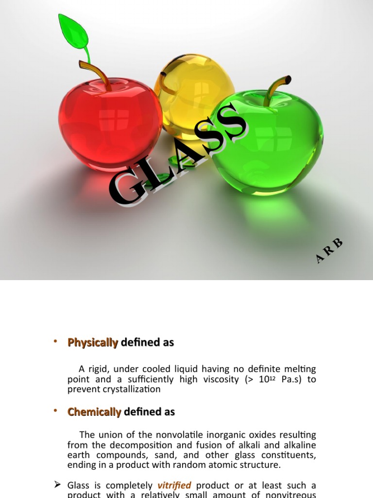 Glass Pdf Glasses Silicon Dioxide