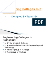 Engineering Colleges in Pathankot
