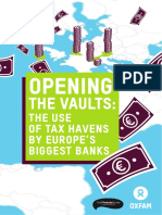 Opening The Vaults: The Use of Tax Havens by Europe's Biggest Banks