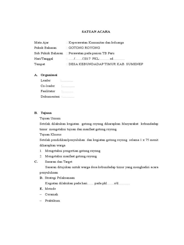 Proposal Dan Sap Gotong Royong