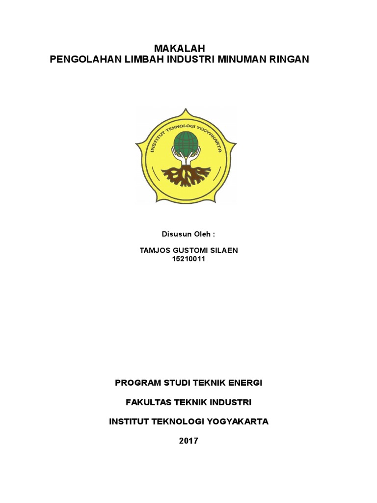 MAKALAH Pengelolaan Limbah Industri Minuman Ringan