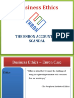 Business Ethics - Enron Case