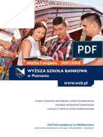 Informator 2017 - Studia I Stopnia - Wyższa Szkoła Bankowa W Poznaniu