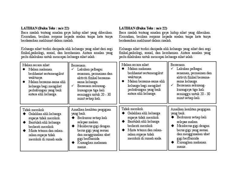 Amalan Hidup Sihat Pdf