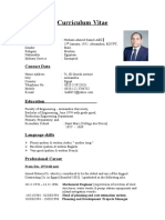 Curriculum Vitae: Personal Data