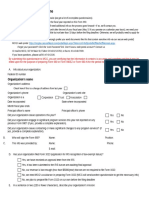 Form 990 Questionnaire