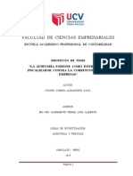 La Auditoría Forense Como Instrumento Fiscalizador Contra La Corrupción en Las Empresas