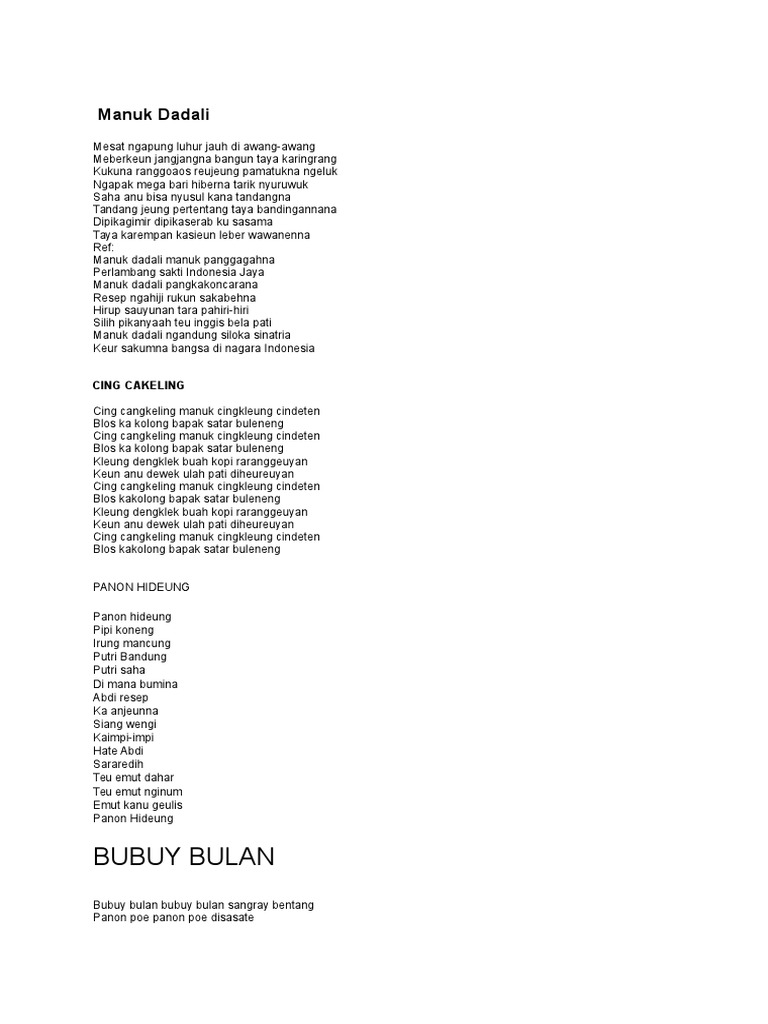 Lirik Lagu Bahasa Sunda Neng Geulis Arsia Lirik