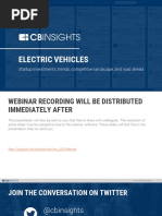 CB Insights Electric Vehicles Webinar