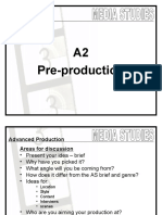 Media Studies - A2 Pre-Production