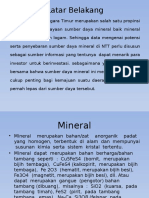 Presentasi Potensi Sumber Daya Mineral