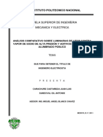Analisis Comparativo Sobre Luminarias de Leds Contra Vapor de Sodio de Alta Presion y Aditivos Metalicos en Alumbrado Publico PDF