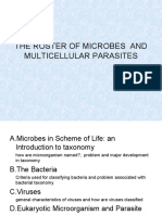 The Roster of Microbes and Multicellular Parasites