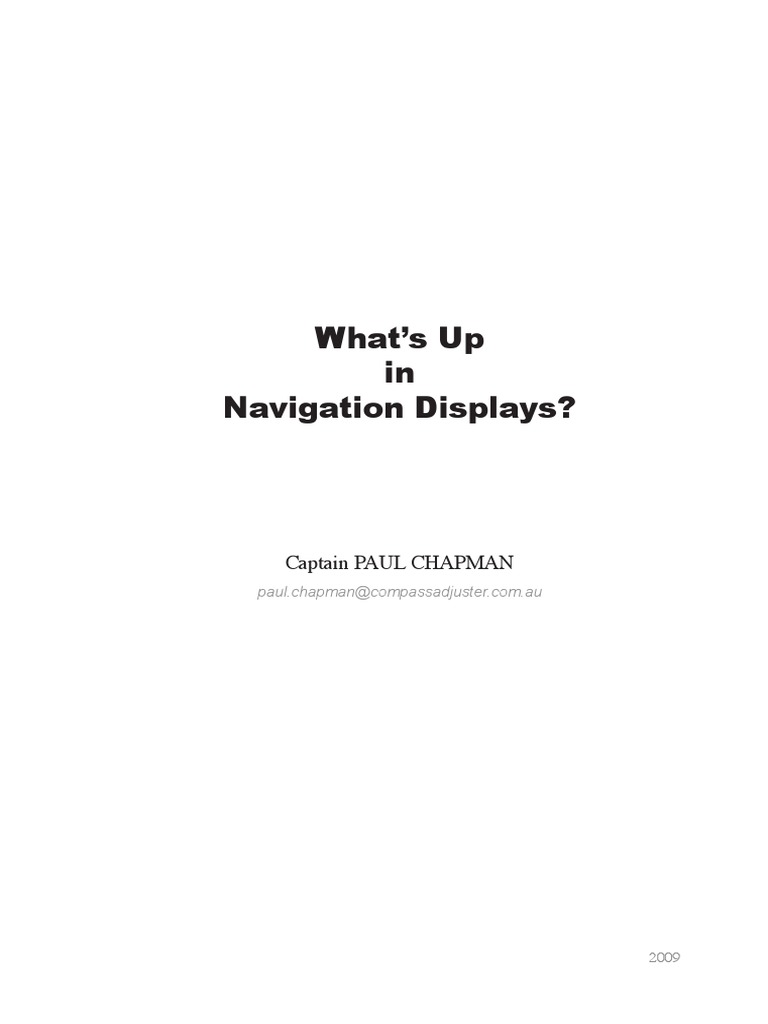 Enhancing Navigation Displays for Safety | PDF | Situation Awareness ...