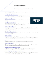 Green Chemistry Principles