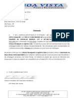 Declaração de peso de carga para transporte