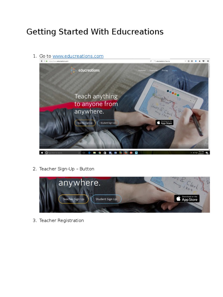 Educreations Teacher Onboarding Guide | PDF | Career & Growth | Wellness