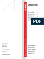 Micromat 1231 E: Mikrowellengerät D Four À Micro-Ondes F Microwave Oven T Magnetron N Apparecchio A Microonde I