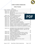 Florida Rules of Judicial Administration TOC and Citations