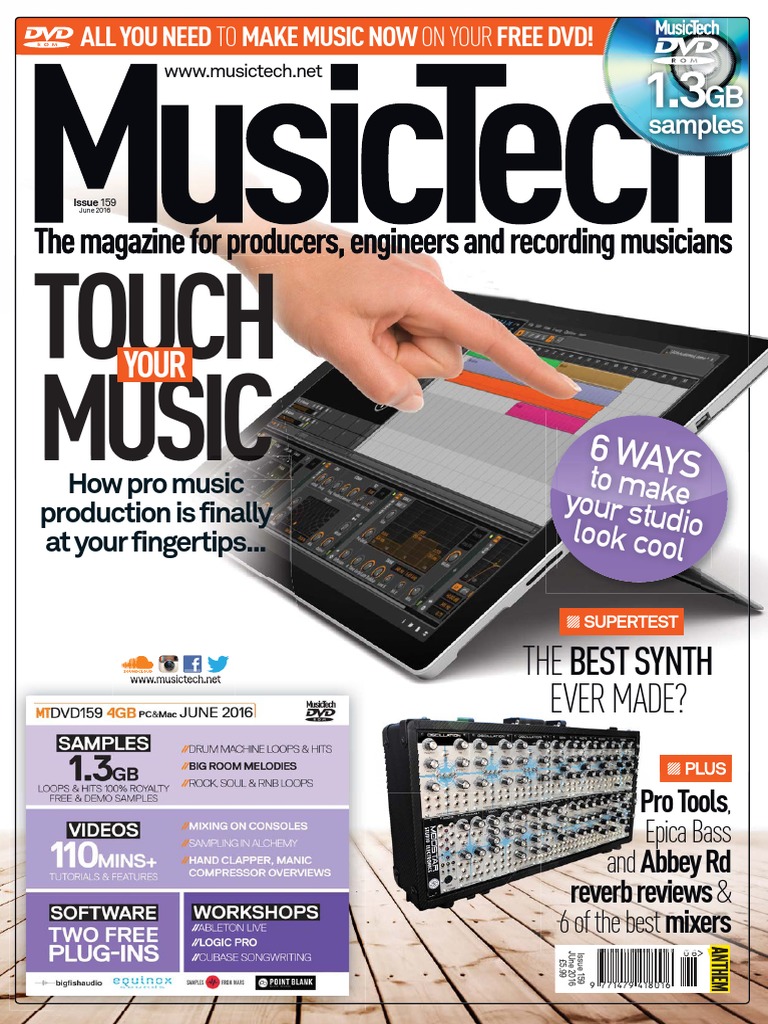 MusicTech June 2016 | PDF | Synthesizer | Drum Kit