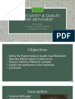 Patient Safety Quality Care Movement Ardy