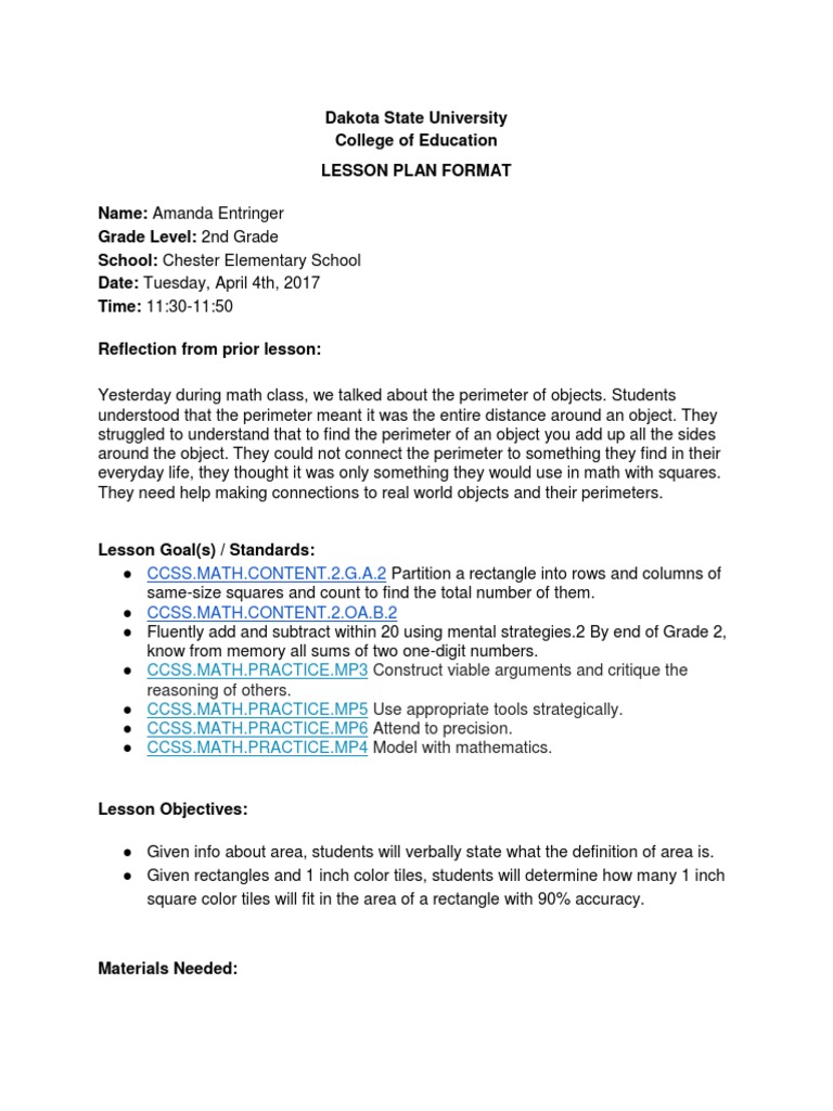 2nd grade math lesson 2 | Differentiated Instruction