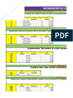 Movimiento de Excel