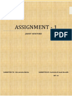 Joint Venture Assignment PDF