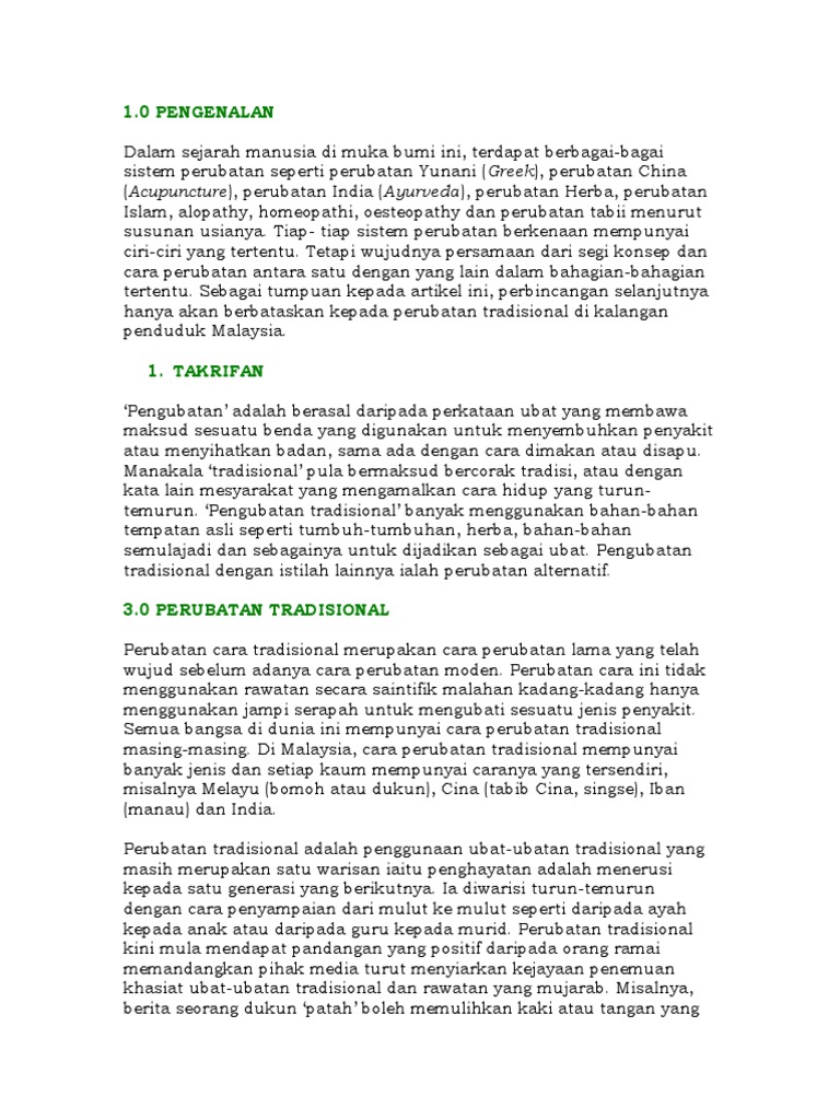 Perubatan Tradisional | PDF