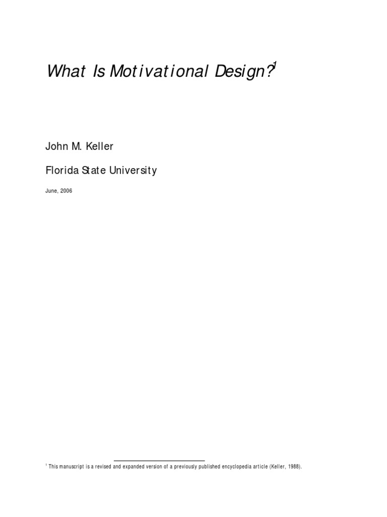 What Is Motivational Design PDF | PDF | Instructional Design | Motivation
