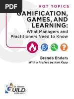 Gamification and Learning