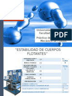 Estabilidad de cuerpos flotantes