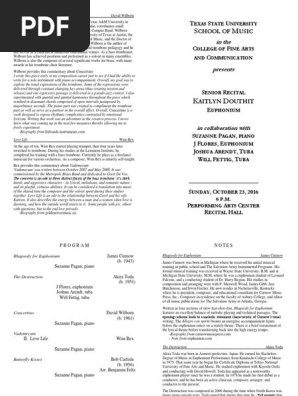 recital program