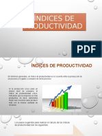 Indices de Productividad