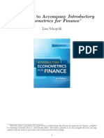 Stata Guide To Accompany Introductory Econometrics For Finance