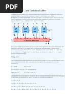 Design of Carry Lookahead Adders