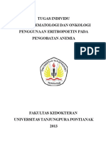 Tugas Individu Modul Hematologi Dan Onkologi Penggunaan Eritropoetin Pada Pengobatan Anemia