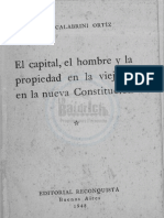 El Capital El Hombre y La Propiedad en La Vieja y en La Nueva Constituciocc81n Raucc81l Scalabrini Ortiz 1948 Ed Reconquista PDF