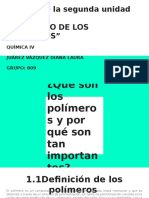 Trabajo de La Segunda Unidad “EL MUNDO de LOS POLÍMEROS”